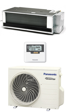 PANASONIC KIT E12-QD3EA conducto de baja silueta inverter