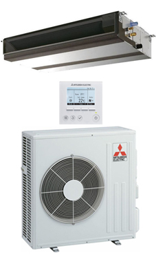 MITSUBISHI-ELECTRIC Split conductos Mr.Slim serie PRO modelo GPEZS-71 VJA con mando programador PAR-31MAA