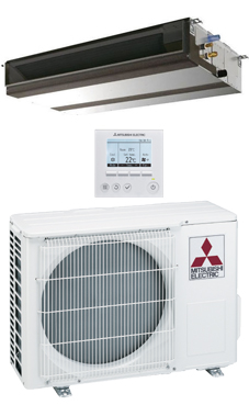 MITSUBISHI-ELECTRIC Split conductos Mr.Slim serie POWER INVERTER PEZS-50VJA con mando programador PAR-31MAA