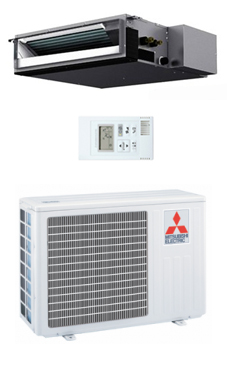 MITSUBISHI-ELECTRIC Split conductos Mr.Slim serie S SEZS-KD35VA con mando simplificado PAC-YT52CRA