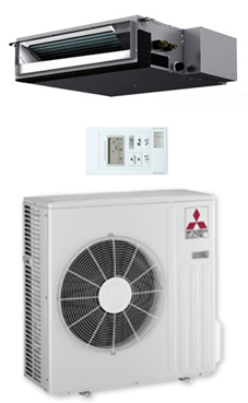 MITSUBISHI-ELECTRIC Split conductos Mr.Slim serie S SEZS-KD71VA con mando simplificado PAC-YT52CRA