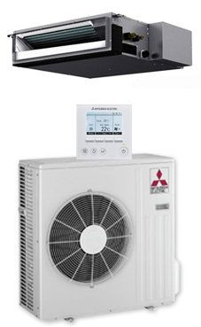MITSUBISHI-ELECTRIC Split conductos Mr.Slim serie S SEZS-KD71VA con mando programador PAR-31MAA